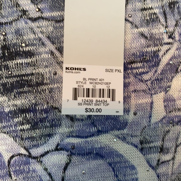 Croft & Barrow knit top size PXL - Picture 2 of 3